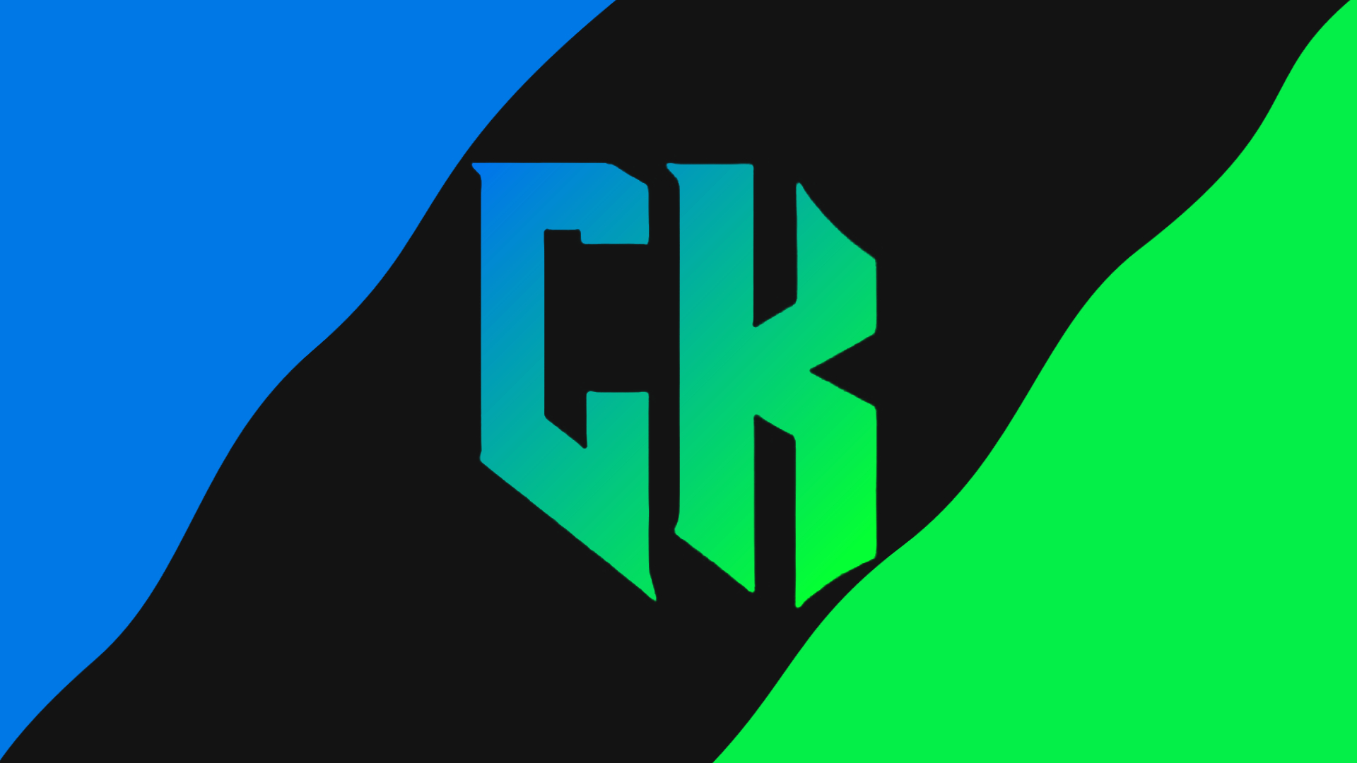 baner se zelnou a modrou barvou